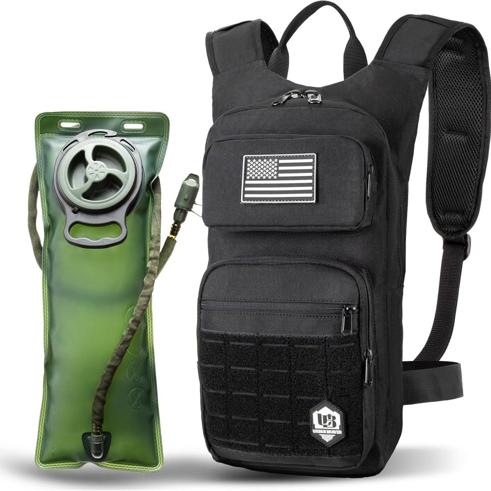 Hydration Backpack Tactical with 3l TPU Water Bladder: Hiking MOLLE Military Day Bag for Hunting for Men Women